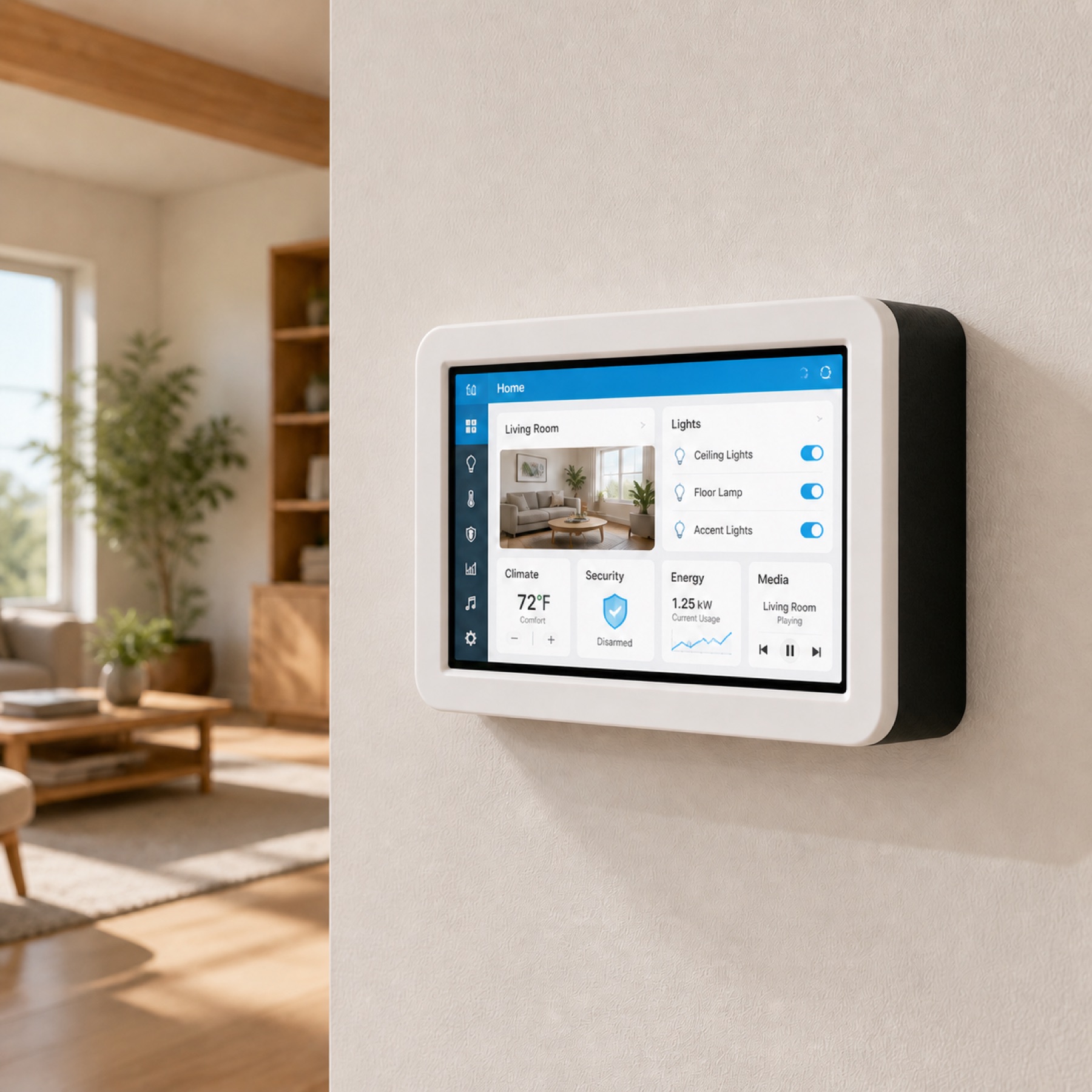 Featured view of the 5-inch Home Assistant Kiosk Server