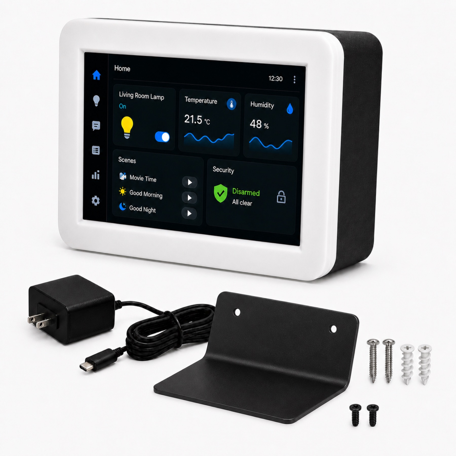 5-inch Home Assistant Kiosk Server: main image whats included