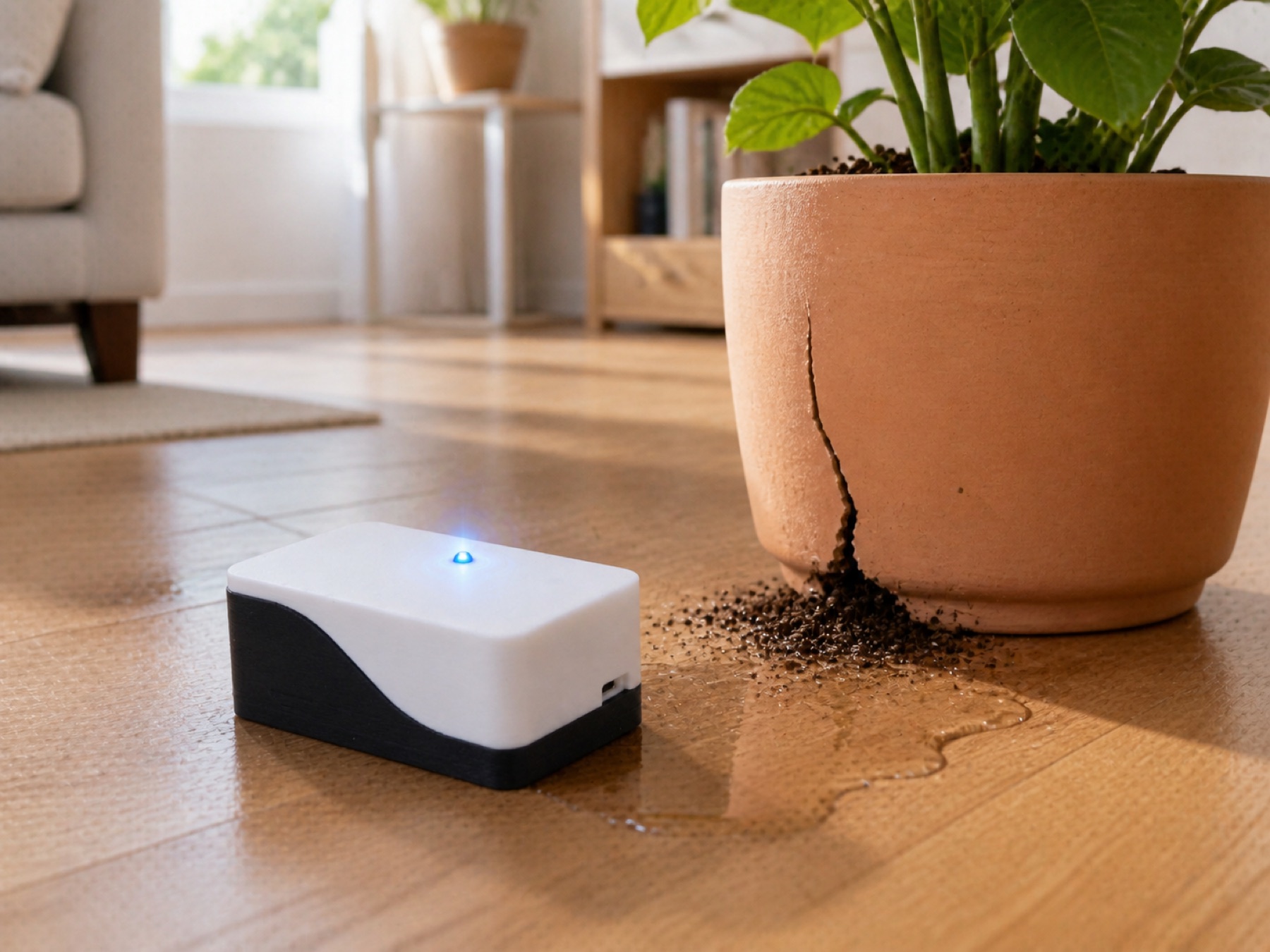 Featured view of the Smart Leak Sensor