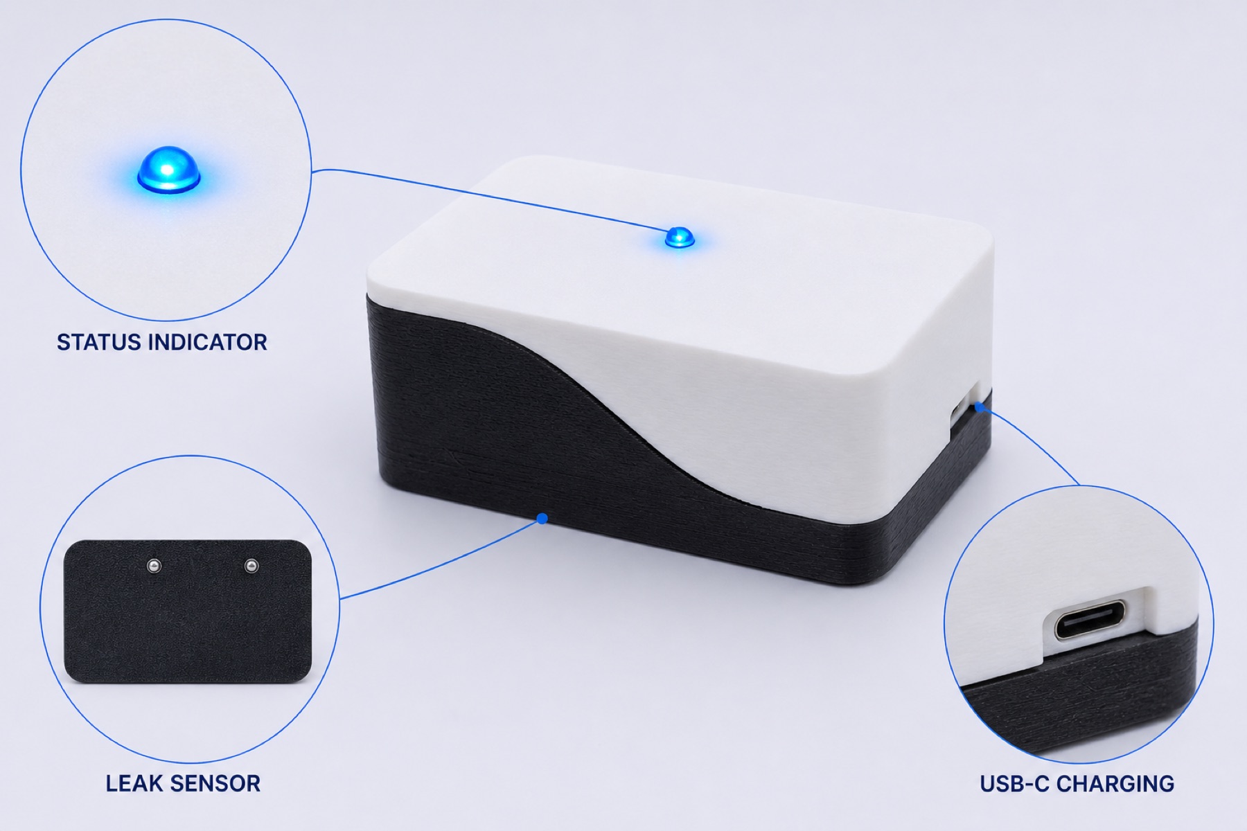 Smart Leak Sensor: leak detector feature overview